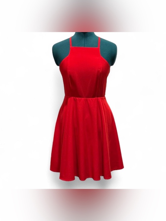Lulus Dresses & Skirts - Lulu's Red Halter Mini Dress